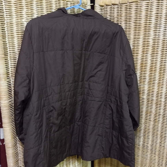 đź’•Athletic Works Jacket Lightweight Quilted Brown, Full Zip Size 3XL - Picture 2 of 9